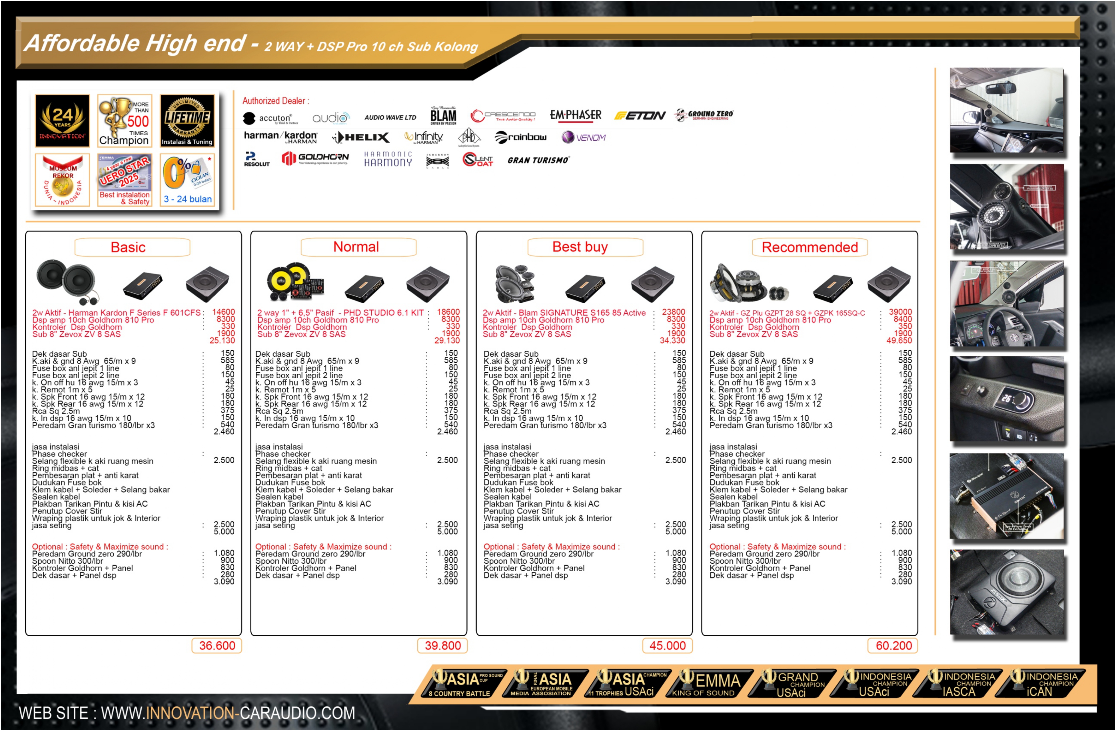 Paket audio mobil 2 Way Subwoofer Bawah Jok Affordable High End Innovation Car Audio Jakarta
